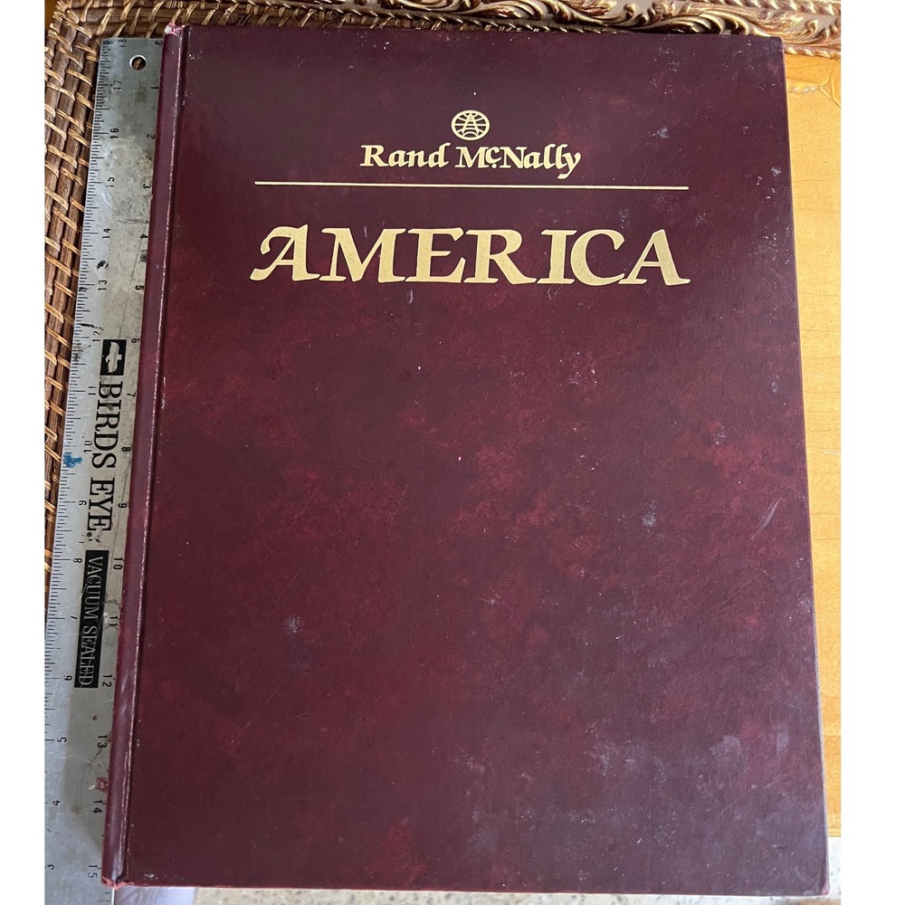 Rand McNally America David Muench Photography Hardcover Map Book 1989 Edition
